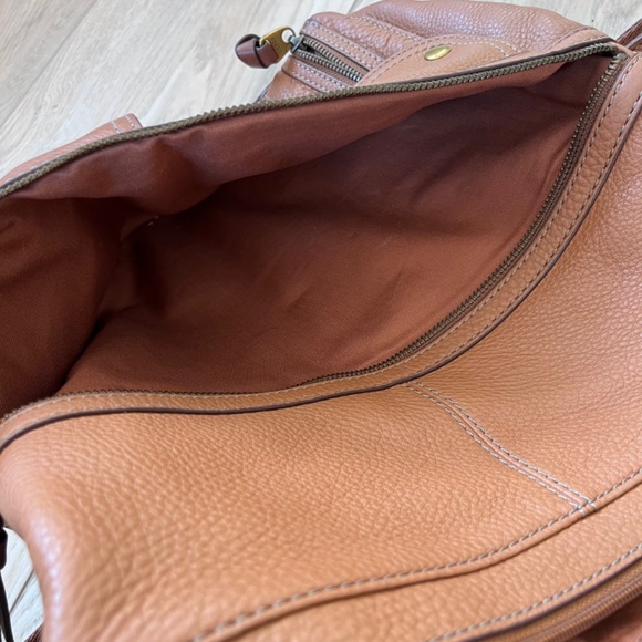 Fossil Morgan Zip Top Crossbody Bag - Saddle color - Picture 8 of 14